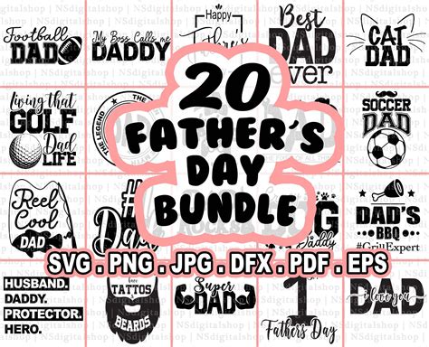 Father S Day Svg Bundle Dad Svg Bundle Happy Fathers Day Svg Fathers