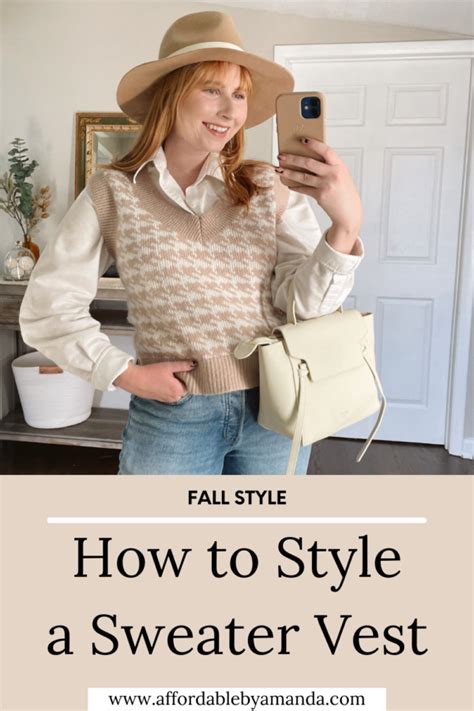 How To Style A Sweater Vest Affordable By Amanda