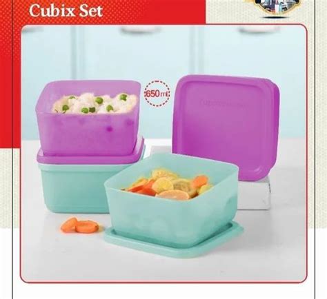 Home Ocean Blue And Purple Tupperware Containers Size 650ml At Rs 1008set In New Delhi