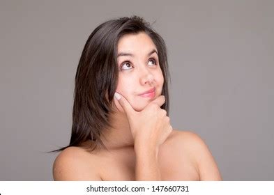 Thinking Naked Topless Woman Stock Photo 147660731 Shutterstock