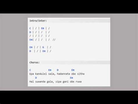 Epa Kandulel Sala Chords Midi Track Gee Mihira ග මහර YouTube