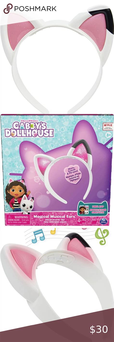 Gabbys Dollhouse Magical Musical Cat Ears New