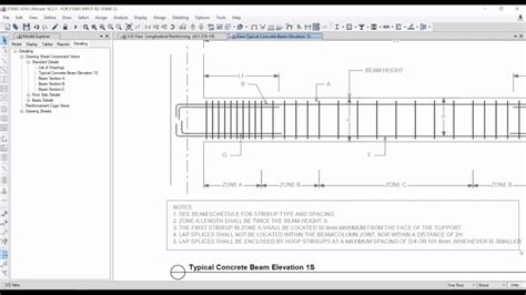 Etabs Curved Beam Design And Detailing Youtube