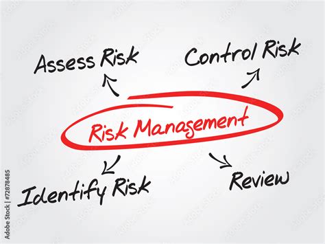 Risk management process diagram chart illustration design Stock Vector ...