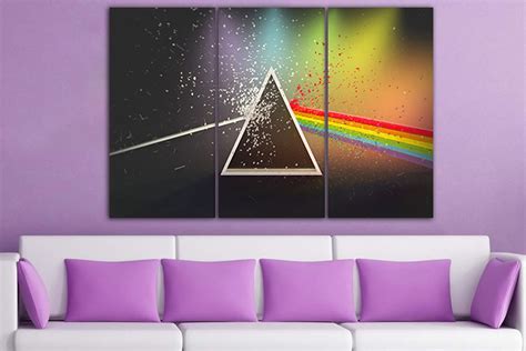 Pink Floyd Canvas Pink Floyd Wall Art Musical Décor Large Etsy