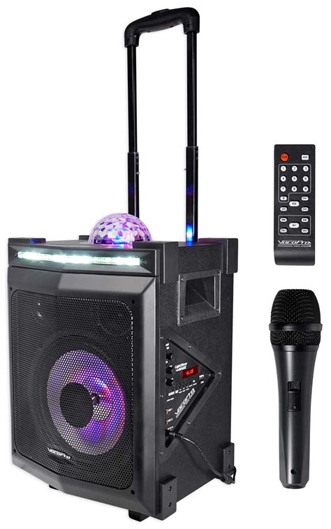 Vocopro Lightshow Magic Rechargeable Bluetooth Karaoke Machine System