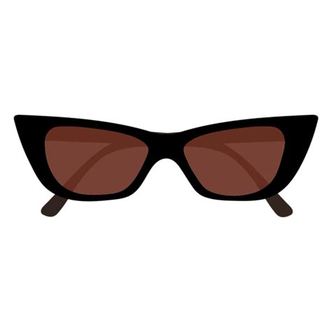 Diseño PNG Y SVG De Gafas De Sol Con Forma De Ojo De Gato Planas Para