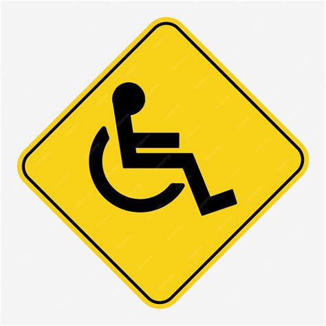 Premium Vector Disabled Only Parking Sign