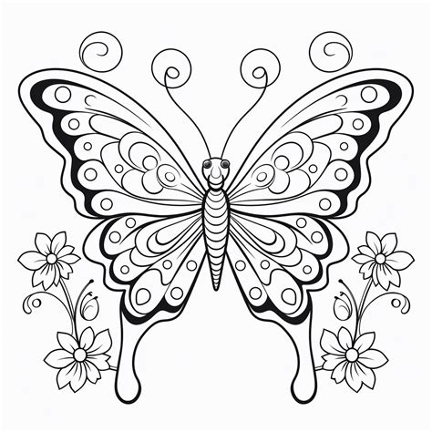 Dibujo De Mariposa Para Ni Os Para Colorear