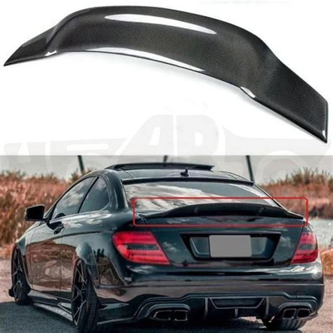 For Benz W204 2007 2013 Spoiler High Quality ABS Plastic Rear Roof