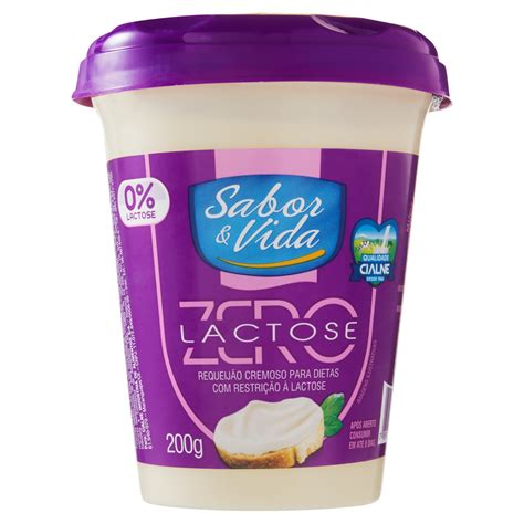 Requeij O Cremoso Zero Lactose Sabor Vida Copo G Ilergic Para Voc