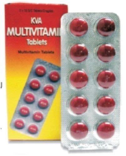 Kva Multivitamin Tablets, 10 Tablets In One Strip General Medicines at ...