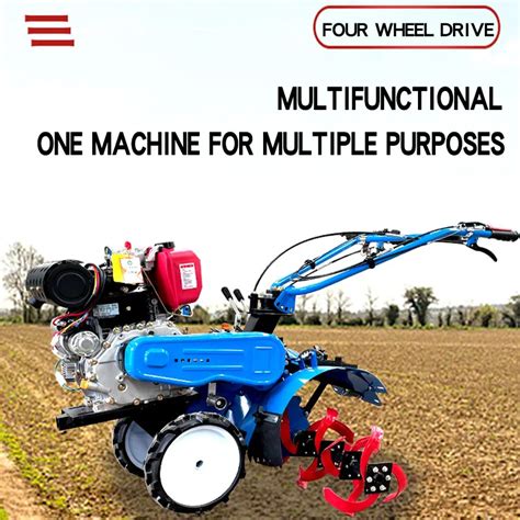 Mini Cultivator Tiller Power Weeder Tiller Multifunctional Mini Walking