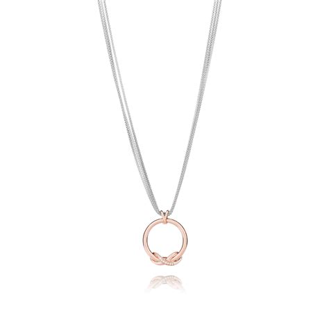 Collier Infini Argent Massif Pour Femmes Una Storia® Bijoux