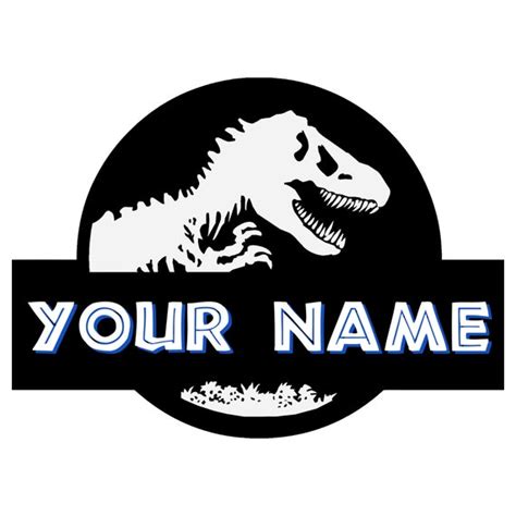 Custom Your Name Personalized Jurassic Park Movie Etsy