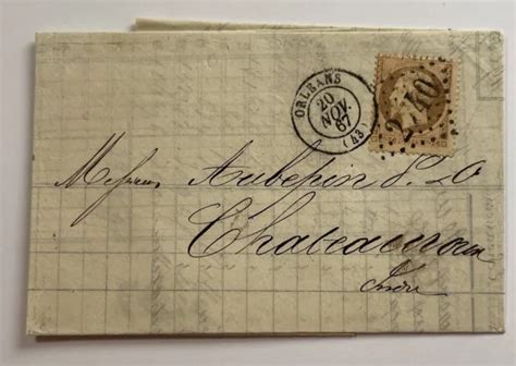 Ancienne Lettre De France Avec Timbre Napol On N C Orange