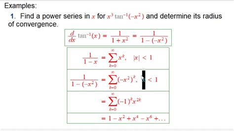 Manipulating Power Series Part 1 YouTube