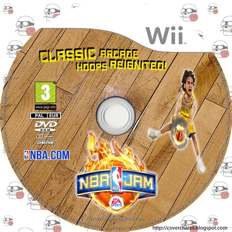 Covercharxil Caratulas Galletas De Wii U Wii Y Pc Cover Disc Custom Art Nba Jam Wii