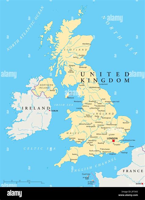 London England Ireland Britain Map Atlas Map Of The World Water