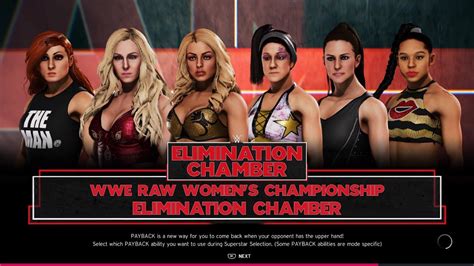 Elimination Chamber Match For The Raw Womans Championship Youtube