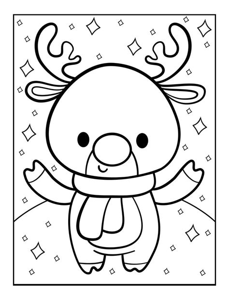 30 Santa's Reindeer Coloring Pages - North Pole Christmas