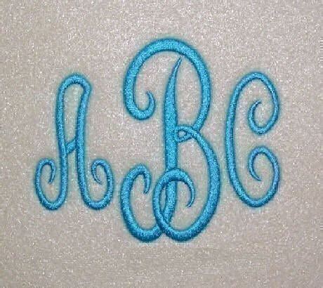 Classic Embroidery Machine Monogram Alphabet Font Set 161 | Etsy