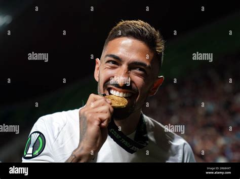 West Ham Uniteds Manuel Lanzini Celebrates His Sides Victory Following