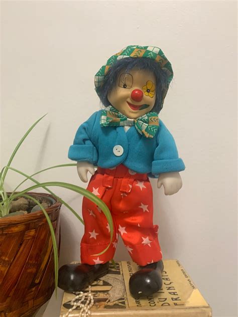 Vintage Clown Porcelain Doll Clown Collectible Clown Dolls Etsy