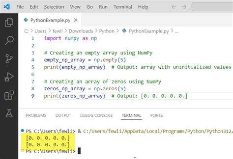 Create An Empty Array In Python Python Guides