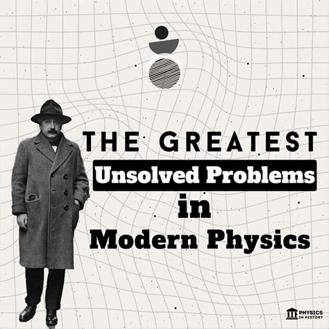 Physics In History On Twitter The Greatest Unsolved Problems In