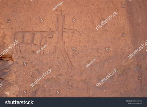 Ancient Cave Paintings Rock Art Hail Stock Photo Edit Now