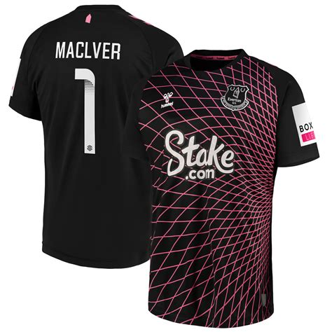 Everton Wsl Away Goalkeeper Shirt 2022 23 With Maclver 1 Printing