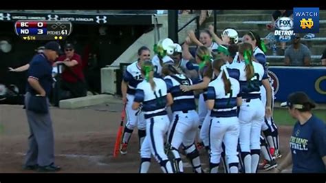 Notre Dame Vs Boston College Softball Acc Quarterfinals Highlights