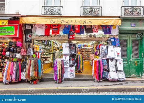 Souvenir Shop In Montmartre Editorial Image Image Of Montmartre