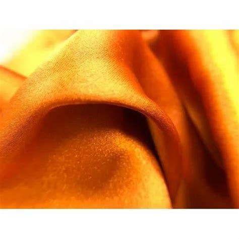 Orange Plain Polyester Satin Fabric Gsm Gsm Packaging Size