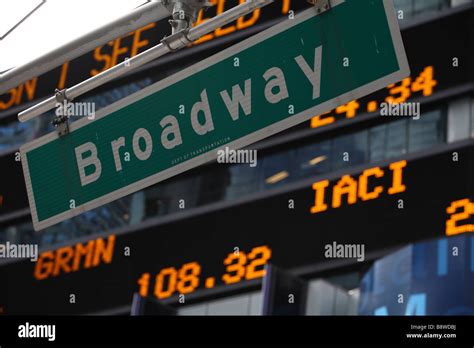 broadway  york city stock photo alamy
