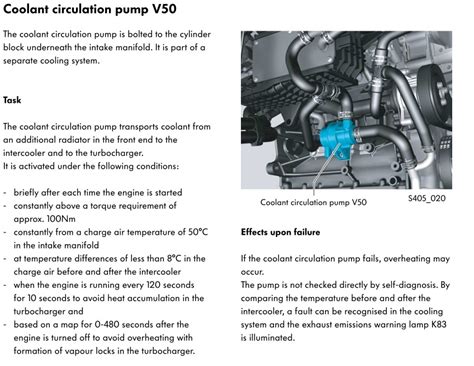 Secondary Cooling Pump Skoda Superb Mk Iii 2015 2023 Briskoda