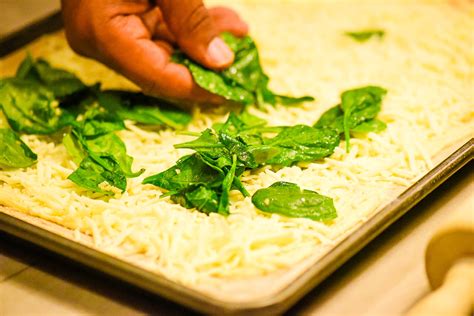 Roasted Garlic And Spinach Parmesan Pizza Dude That Cookz