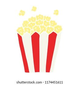 Cartoon Doodle Cinema Popcorn Stock Vector Royalty Free 1174451611