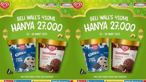 Promo Indomaret Hari Ini Sabtu 25 Maret 2023 Es Krim Walls 410