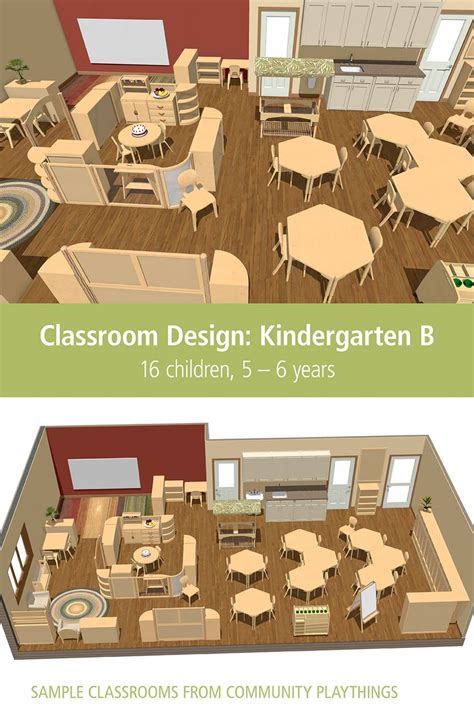 Kindergarten B Kindergarten Classroom Design Classroom Floor Plan Classroom Layout