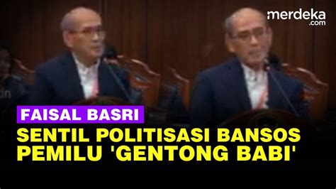 Faisal Basri Bongkar Politisasi Bansos Pemilu Singgung Gentong Babi