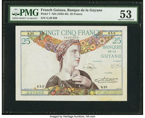 Francs French Guiana Numista