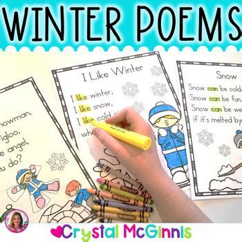 Winter Themed Sight Word Poems For Shared Reading For Beginning