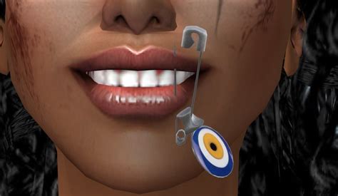 Second Life Marketplace Su Xue Safety Pin Nazar Amulet Lip