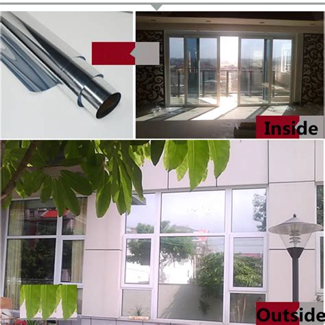 0 7m X 5m Mirror Silver 20 Solar Reflective Window Film One Way