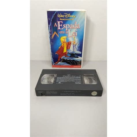 Filme Vhs Desenho Espada Era A Lei Original Dublado Disney Shopee Brasil