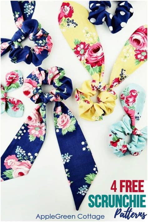 Free Scrunchie Pattern In 4 Designs Make Your Perfect Bow Scrunchie