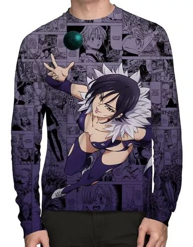 Camisa Manga Longa Merlim Nanatsu No Taizai Parcelamento Sem Juros