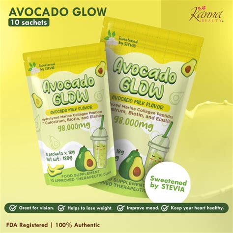 Avocado Glow Avocado Milk Flavor 10 Sachetspack Lazada Ph